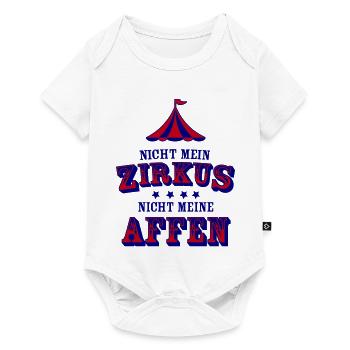 nicht mein zirkus - Baby Premium Kurzarmbody - Weiß - Vorne