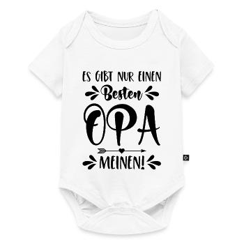 Es gibt nur einen besten Opa - Meinen! - Baby Premium Kurzarmbody - Weiß - Vorne