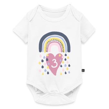 Rainbow 3rd Birthday Children - Baby Premium short-sleeve bodysuit - white - Front