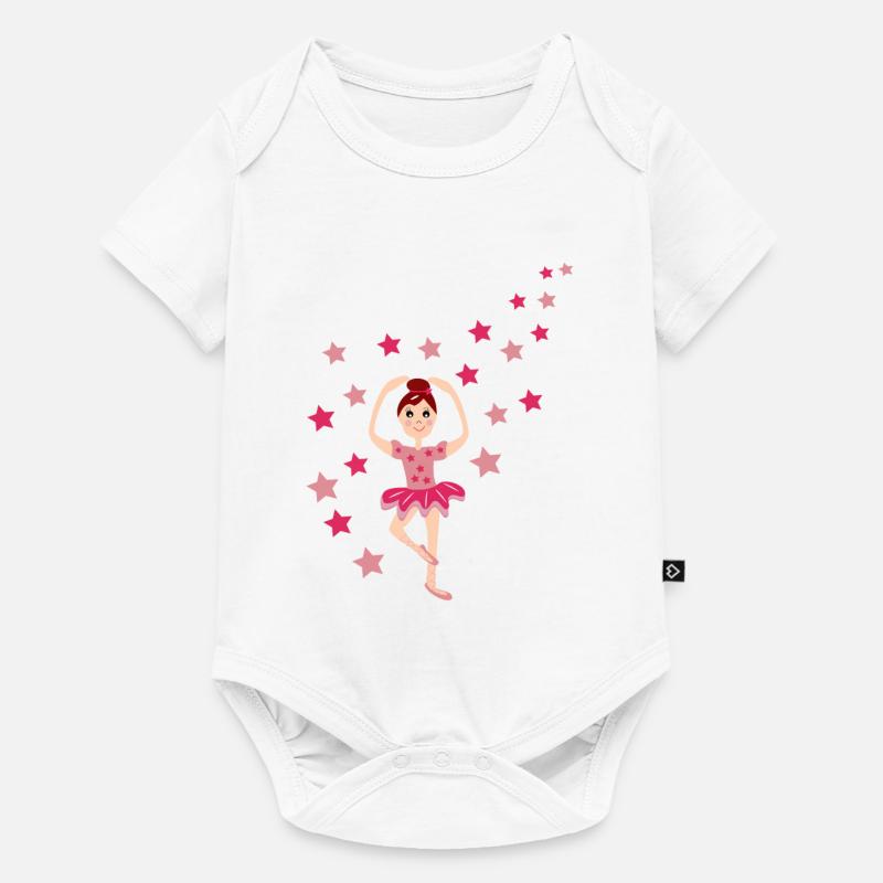 Danseuse classique - Body à manches courtes Premium Bébé - blanc