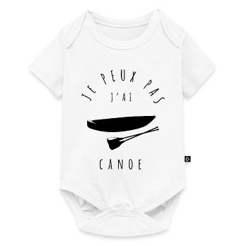 canoe - j'peux pas j'ai canoe - je peux pas j'ai - Body à manches courtes Premium Bébé - blanc - Devant
