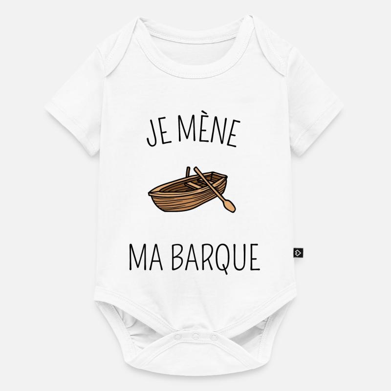 Je mène ma barque - Body à manches courtes Premium Bébé - blanc