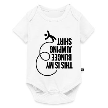 Funny This is my Bungee jumping shirt, upside down - Baby Premium short-sleeve bodysuit - white - Front