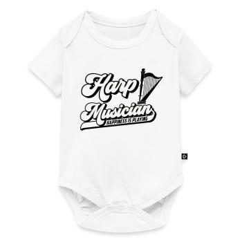 Harp Musician Harp Player Harp | Color changeable - Baby Premium short-sleeve bodysuit - white - Front