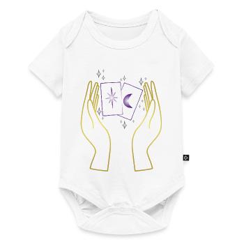 Magic hands with tarot cards - Baby Premium short-sleeve bodysuit - white - Front