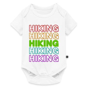 Bergwandern Wandern Spruch Klettern Wanderung - Baby Premium Kurzarmbody - Weiß - Vorne