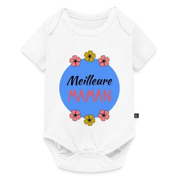 FÊTE DES MÈRES. BONNE FÊTE MAMAN. MAMAN. JE T'AIME - Body à manches courtes Premium Bébé - blanc - Devant