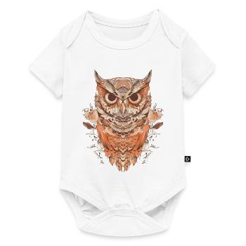 Hibou modèle - Body à manches courtes Premium Bébé - blanc - Devant