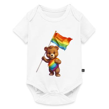 Love is a Bear Necessity - Baby Premium short-sleeve bodysuit - white - Front