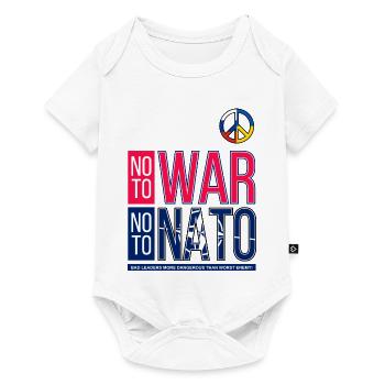 NO TO WAR NO TO NATO V3 | BAD LEADERSHIP - Baby Premium short-sleeve bodysuit - white - Front