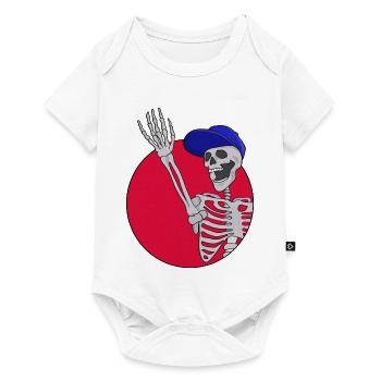Hey Friends Cool and Funny Skeleton - Baby Premium short-sleeve bodysuit - white - Front