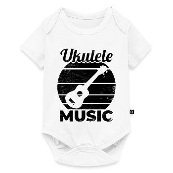 Ukulele Music - Baby Premium short-sleeve bodysuit - white - Front
