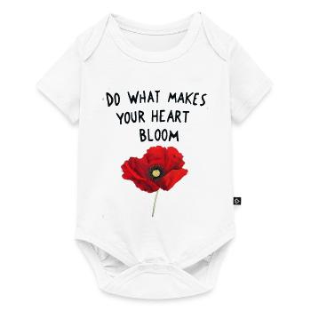Faites ce qui fait fleurir votre cœur. - Body à manches courtes Premium Bébé - blanc - Devant