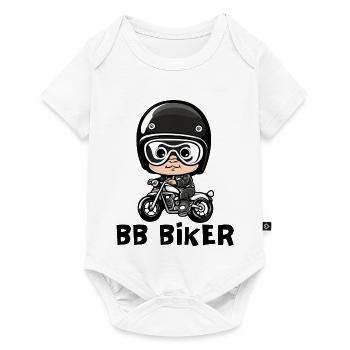 Baby biker, baby biker, baby biker - Baby Premium short-sleeve bodysuit - white - Front