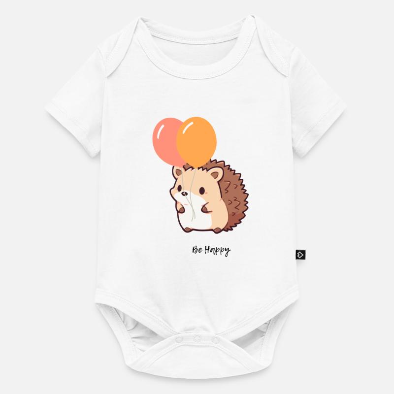 Hérisson mignon - Body à manches courtes Premium Bébé - blanc