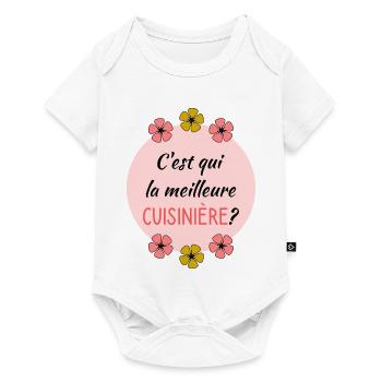 CUISINIERE - Body à manches courtes Premium Bébé - blanc - Devant
