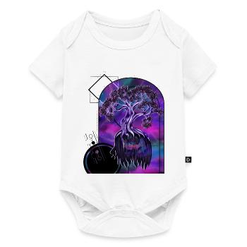 Spiritual Tree – Geometric Art - Baby Premium short-sleeve bodysuit - white - Front