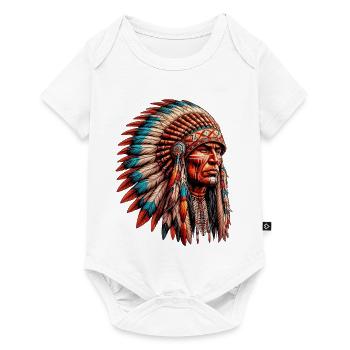 American Indian American Red Skin - Baby Premium short-sleeve bodysuit - white - Front