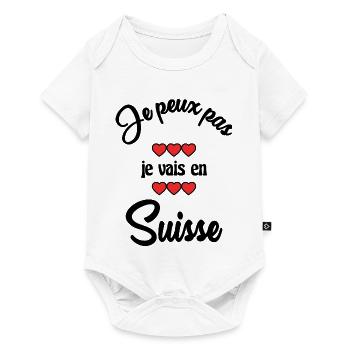 SWITZERLAND. I CAN'T - Baby Premium short-sleeve bodysuit - white - Front