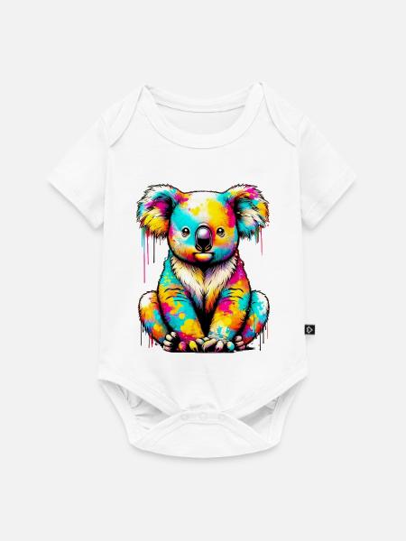 Koala - Baby Premium Kurzarmbody - Weiß