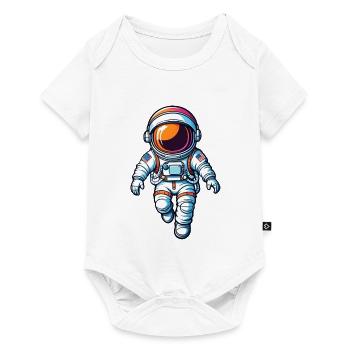 Colorful Cartoon Astronaut - Baby Premium short-sleeve bodysuit - white - Front