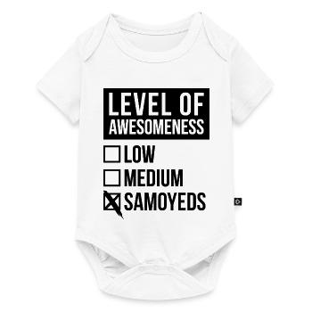 Samojeden - Baby Premium Kurzarmbody - Weiß - Vorne