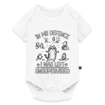 IN MY DEFENCE I WAS LEFT UNSUPERVISED - Baby Premium short-sleeve bodysuit - white - Front