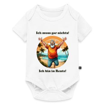 Je n’ai rien à faire, mec - Body à manches courtes Premium Bébé - blanc - Devant