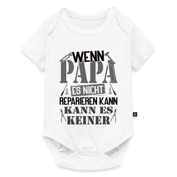 Si papa ne peut pas le réparer, personne ne le peut - Body à manches courtes Premium Bébé - blanc - Devant