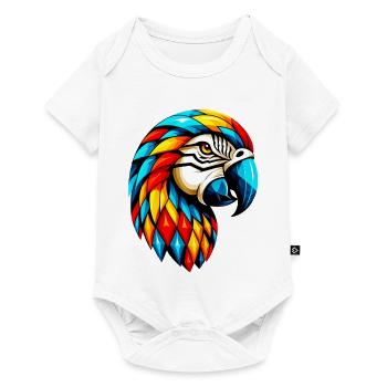 Perroquet arlequin - Body à manches courtes Premium Bébé - blanc - Devant