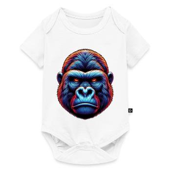 Gorilla - Baby Premium short-sleeve bodysuit - white - Front