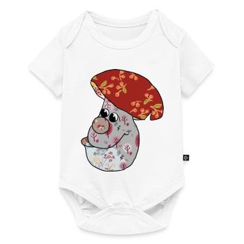 Herbstpilz - Baby Premium Kurzarmbody - Weiß - Vorne