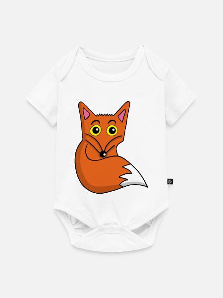 Niedlicher Fuchs - Baby Premium Kurzarmbody - Weiß