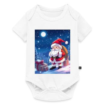 Christmas Man with Gifts Sack - Baby Premium short-sleeve bodysuit - white - Front