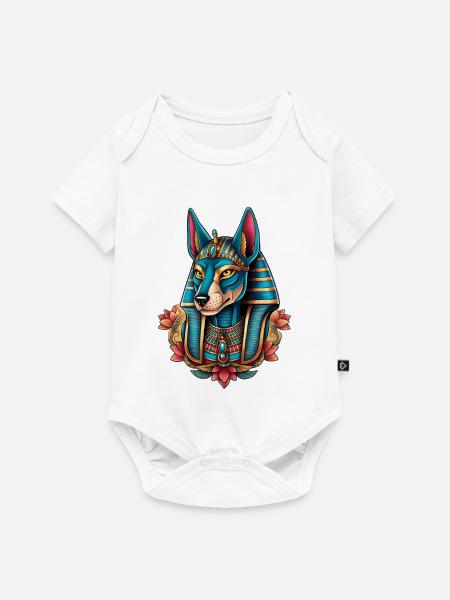 Illustration von Anubis - Baby Premium Kurzarmbody - Weiß