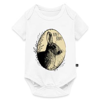 Honey Bunny – Vintage Bunny Illustration - Baby Premium short-sleeve bodysuit - white - Front