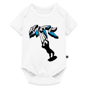 kiteboarding, kitesurfer, kiteboard, kitesurfing - Baby Premium short-sleeve bodysuit - white - Front
