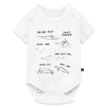DRÔLE de POISSON - Body à manches courtes Premium Bébé - blanc - Devant