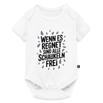 Quand il pleut, toutes les balançoires sont gratuites - Body à manches courtes Premium Bébé - blanc - Devant