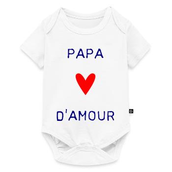 HAPPY FATHER'S DAY. DAD. FATHER'S DAY. FATHER - Baby Premium short-sleeve bodysuit - white - Front