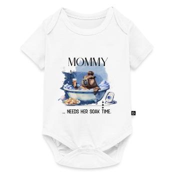 Mommy Needs Her Soak Time – Selfcare Mom Design - Baby Premium short-sleeve bodysuit - white - Front