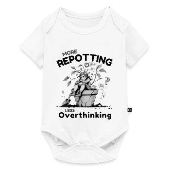 Overthinking? Time for repotting! - Baby Premium short-sleeve bodysuit - white - Front