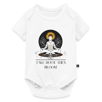 Roots of Growth Meditative Design - Baby Premium short-sleeve bodysuit - white - Front