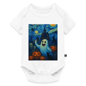 Fantaisie Halloween Van Gogh - Body à manches courtes Premium Bébé - blanc - Devant