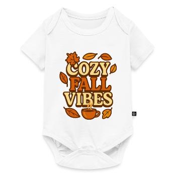 Gemütliche Herbststimmung - Baby Premium Kurzarmbody - Weiß - Vorne