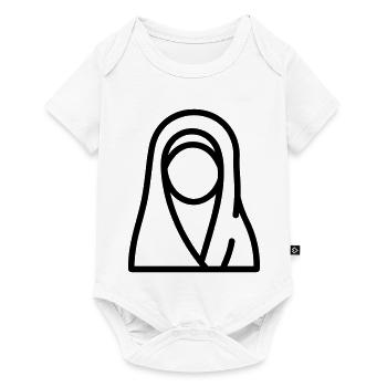 femme musulmane - Body à manches courtes Premium Bébé - blanc - Devant