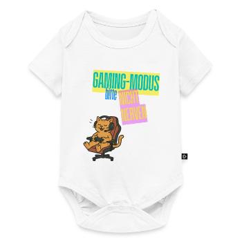 Gaming Mode Cat Not Nerve Design Gaming - Baby Premium short-sleeve bodysuit - white - Front