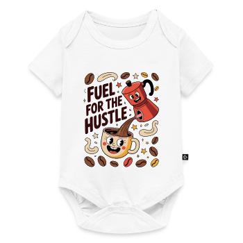 CaféÉnergie pour l’agitation matinale - Body à manches courtes Premium Bébé - blanc - Devant
