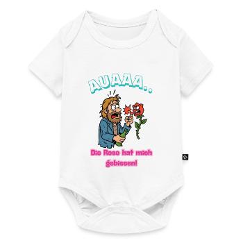 Rose Bites Me Cartoon Humor Caricature - Baby Premium short-sleeve bodysuit - white - Front