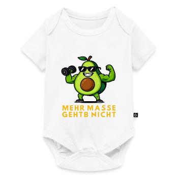 Avocado Muscle Hero: More mass is not possible - Baby Premium short-sleeve bodysuit - white - Front